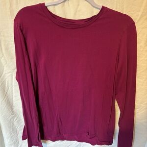 Lands' End Women's Long Sleeve Top - Rich Purple